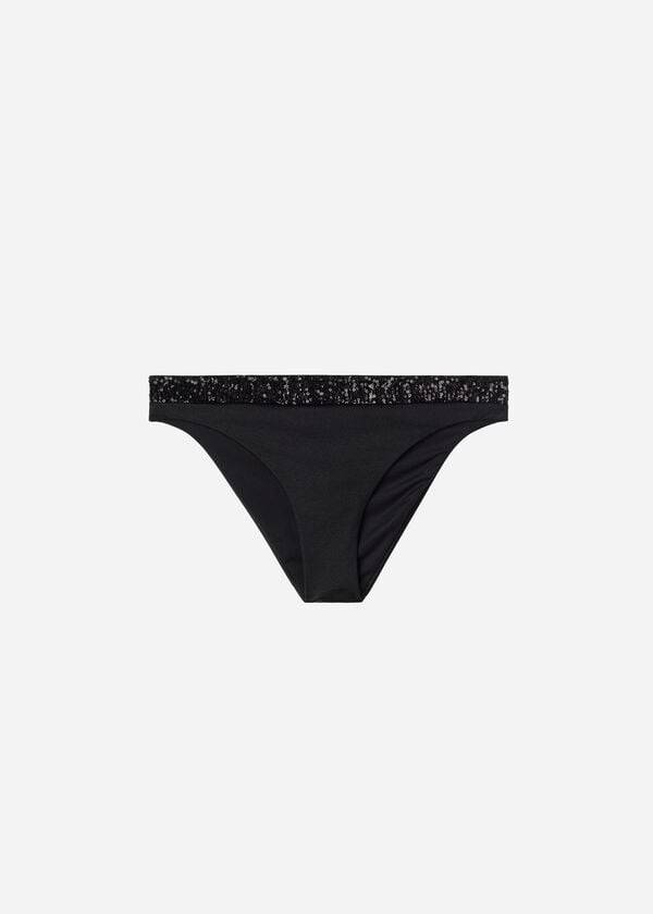 Calzedonia Sequined Cannes Bikinihosen Damen Schwarz | CH2657MA