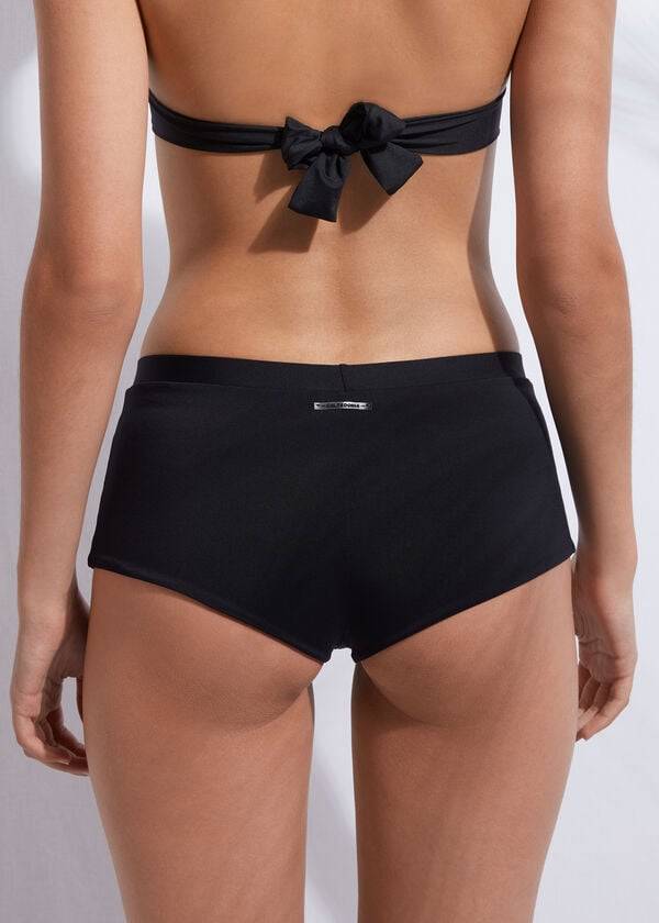 Calzedonia Shorts Indonesia Bikinihosen Damen Schwarz | CH2639MA