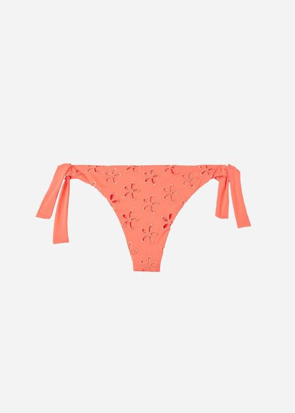 Calzedonia Side Tie Brazilian Corfù Bikinihosen Damen Koralle Orange | CH2633YU