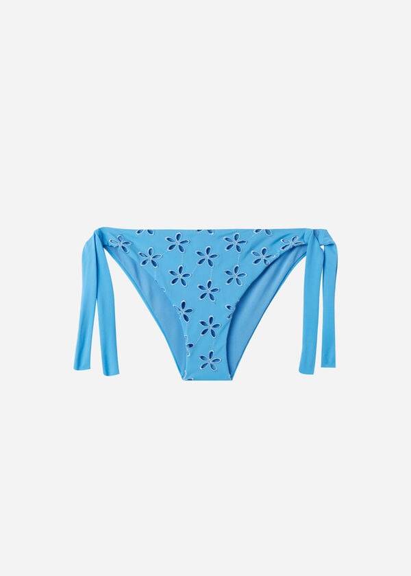 Calzedonia Side Tie Corfù Bikinihosen Damen Blau | CH2629PQ