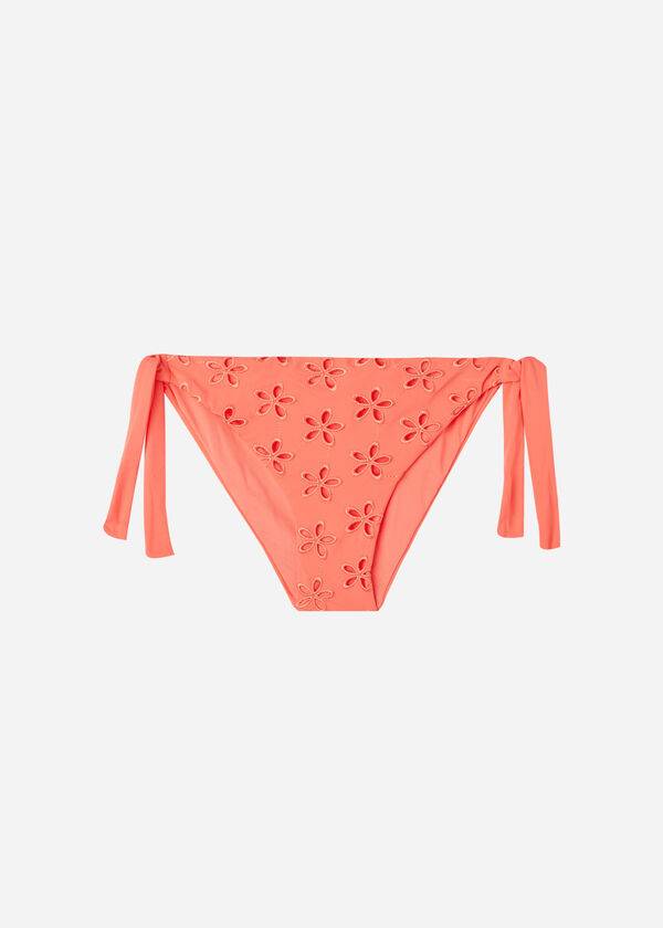 Calzedonia Side Tie Corfù Bikinihosen Damen Koralle Orange | CH2630OR