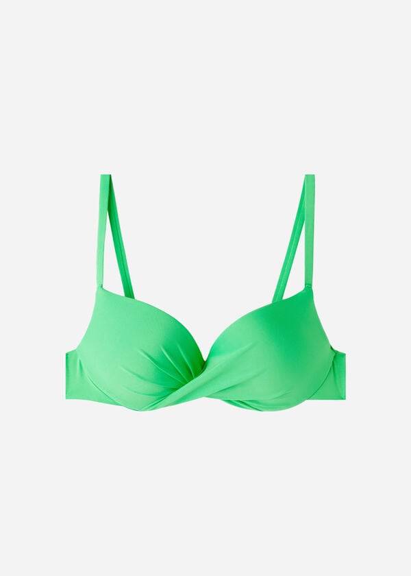 Calzedonia Soft Graduated Super Gepolstert Push-up Indonesia Eco Bikinioberteile Damen Grün | CH2229CE