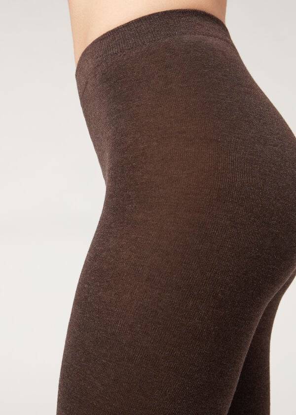 Calzedonia Soft Modal and Cashmere Blend Opaque Strumpfhose Damen Braun | CH3126PQ