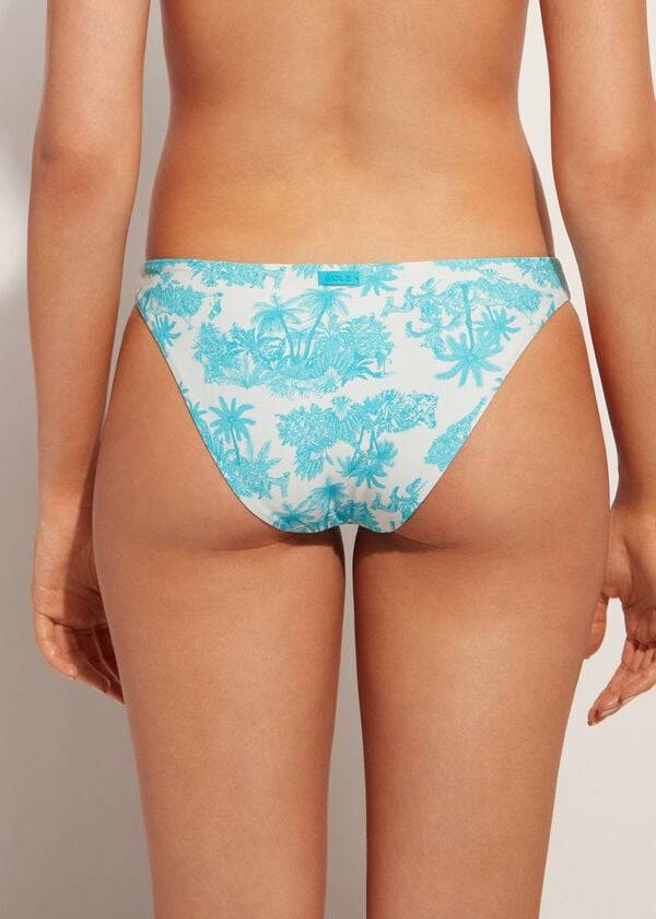 Calzedonia Sorrento Bikinihosen Damen Blau | CH2616CE