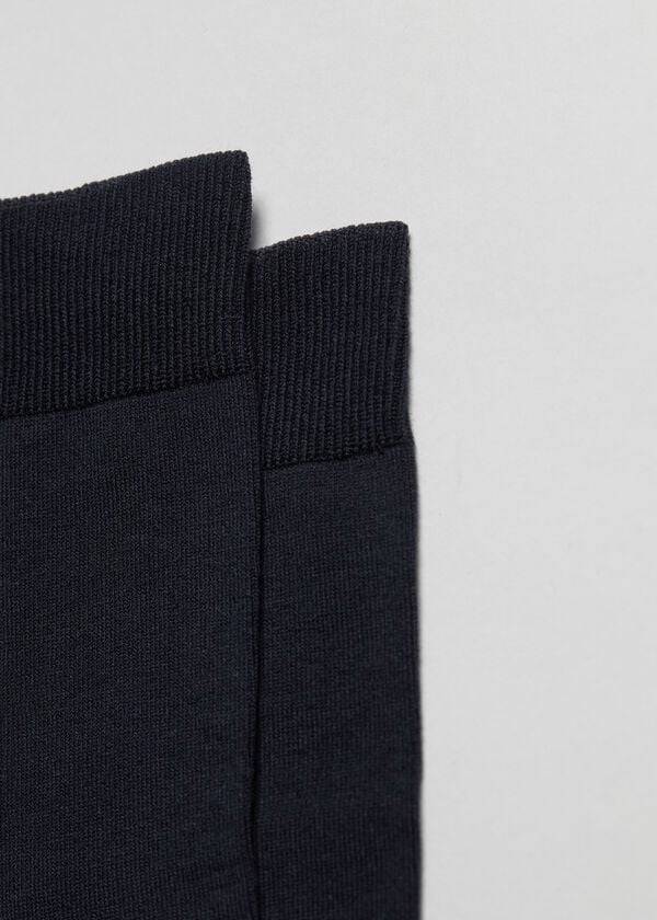 Calzedonia Stretch Baumwoll Crew Socken Herren Blau | CH1376QZ