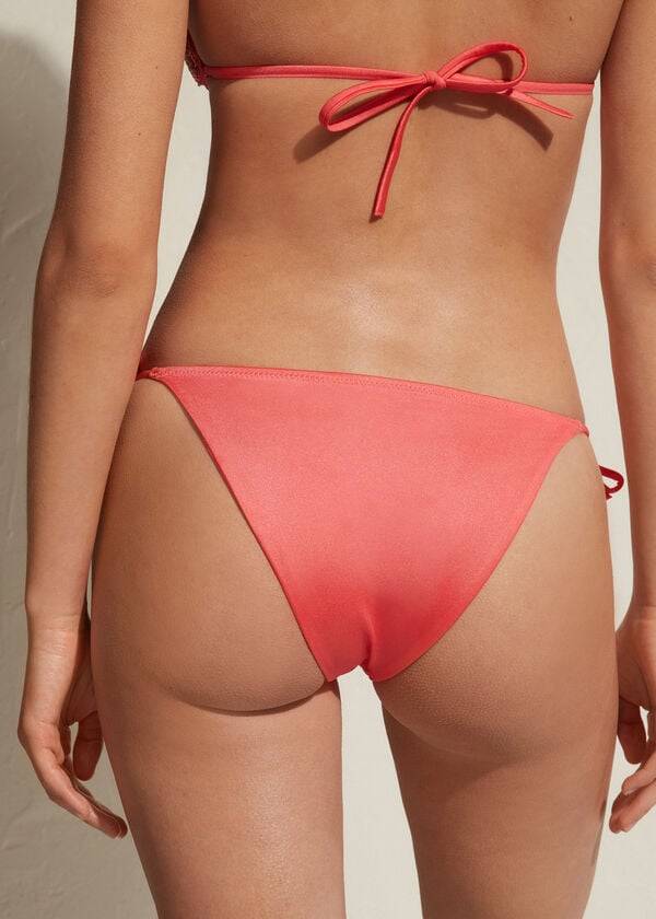 Calzedonia String Cannes Bikinihosen Damen Rosa | CH2604IS