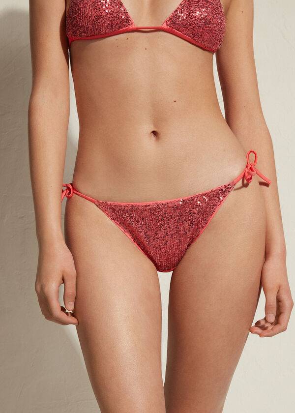 Calzedonia String Cannes Bikinihosen Damen Rosa | CH2604IS