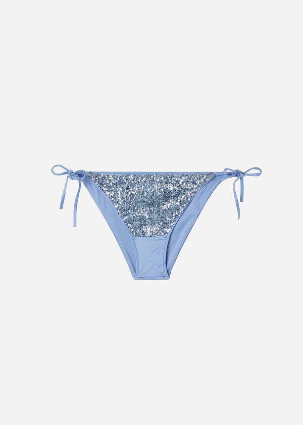 Calzedonia String Cannes Bikinihosen Damen Blau | CH2605UT