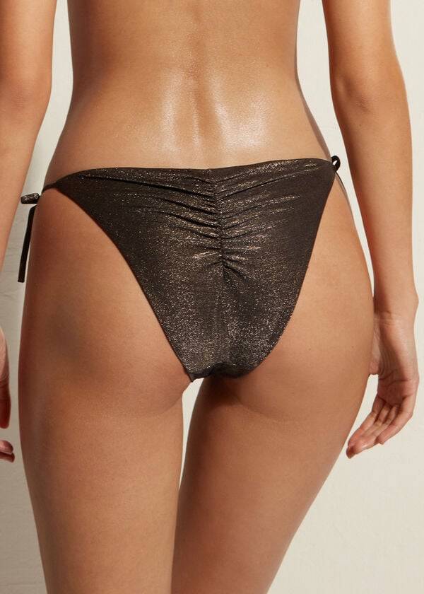 Calzedonia String Hollywood Bikinihosen Damen Schwarz | CH2595JJ