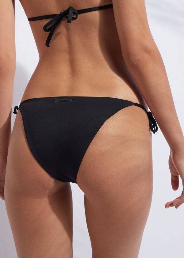 Calzedonia String Indonesia Bikinihosen Damen Schwarz | CH2594KI