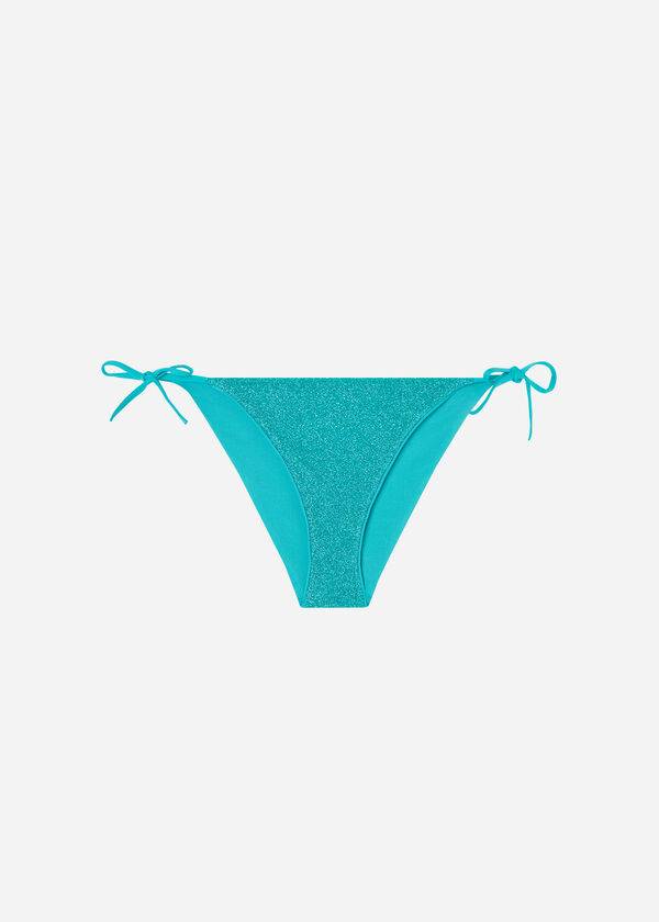 Calzedonia String Las Vegas Bikinihosen Damen Blau | CH2590CE