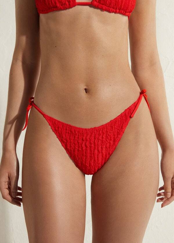 Calzedonia String Marrakech Bikinihosen Damen Rot | CH2587NB