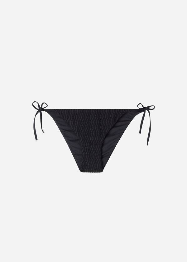 Calzedonia String Mykonos Bikinihosen Damen Schwarz | CH2583EX