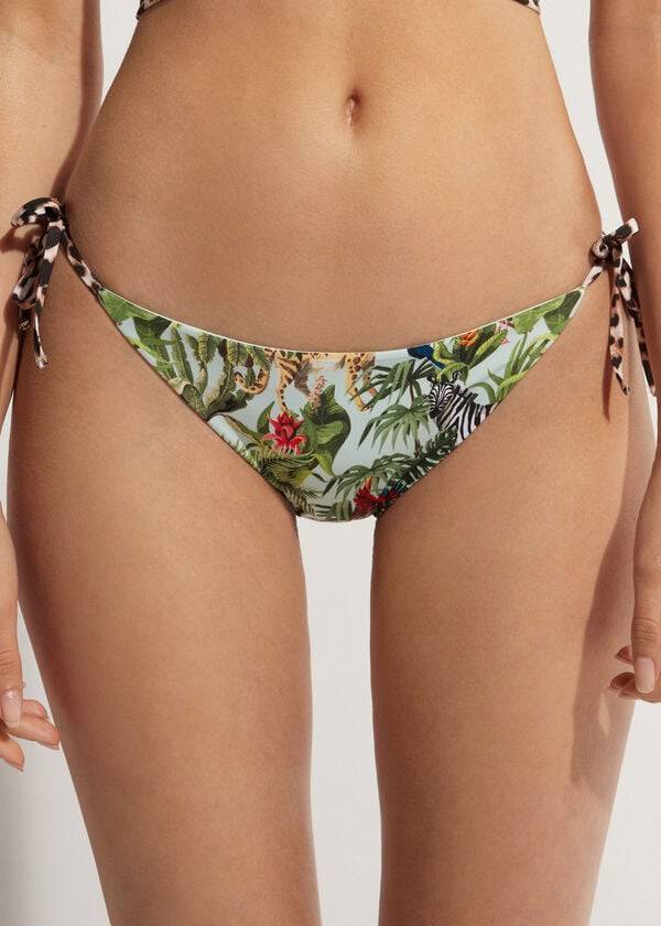 Calzedonia String Nairobi Eco Bikinihosen Damen Grün | CH2580YU