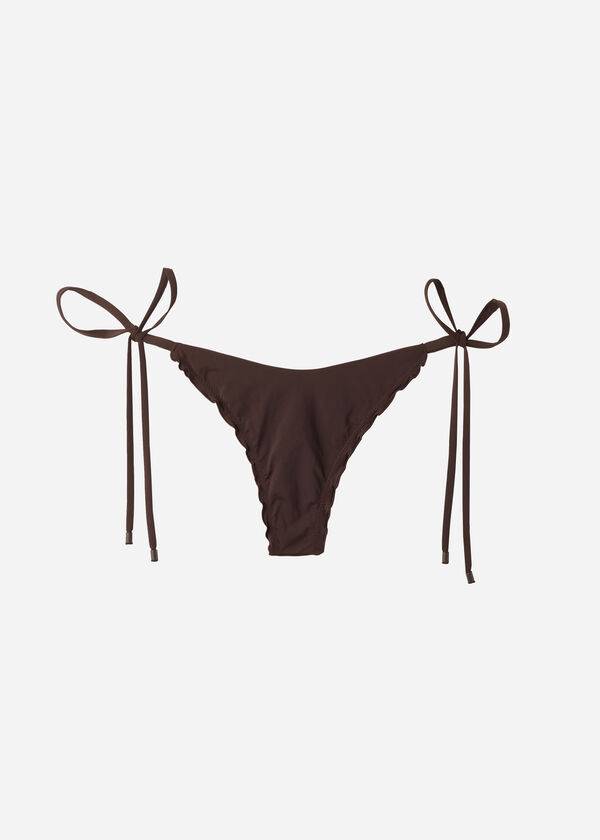 Calzedonia String Tanga Islamorada Bikinihosen Damen Kaffee Braun | CH2573DN