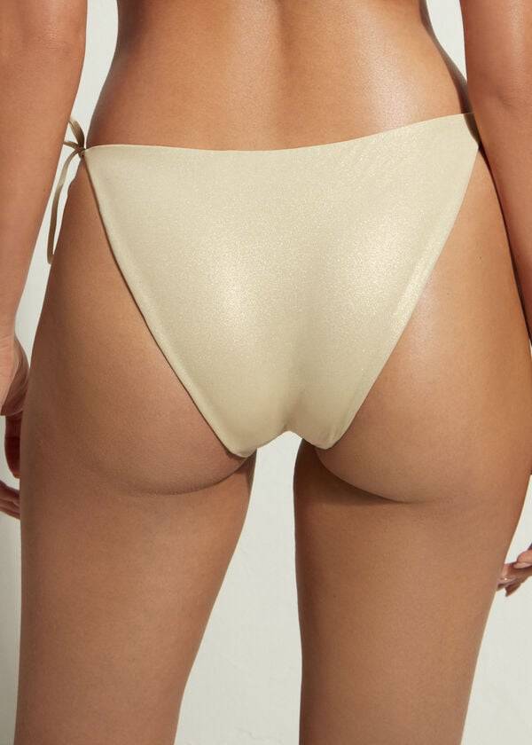 Calzedonia String Tie Abu Dhabi Bikinihosen Damen Gold | CH2571GL