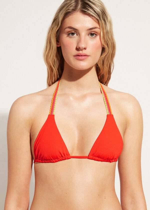 Calzedonia String Triangle Berlino Bikinioberteile Damen Rot | CH2220DN