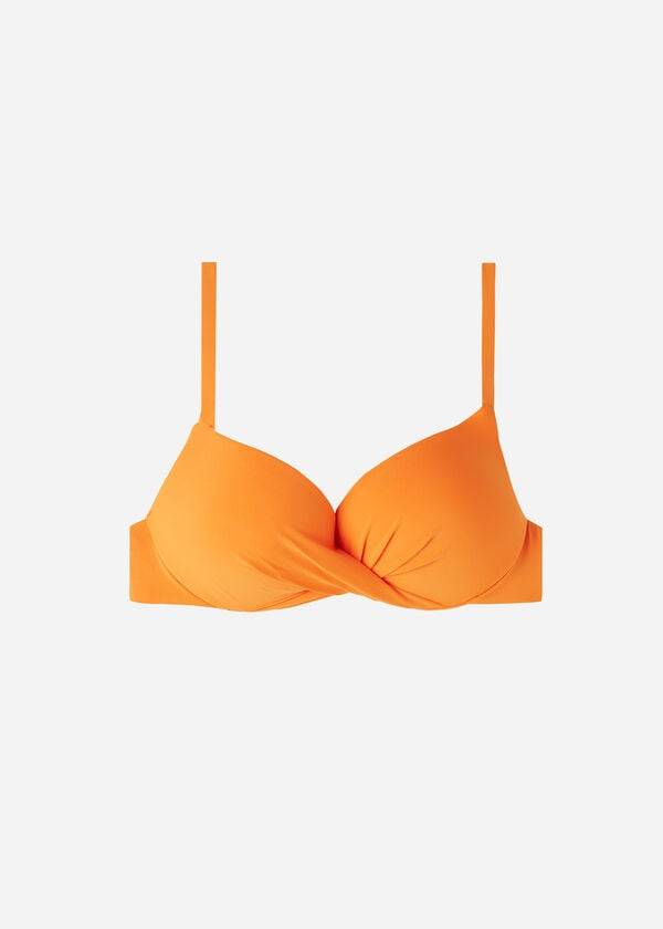 Calzedonia Super Gepolstert Push Up Indonesia Eco Bikinioberteile Damen Orange | CH2216OR