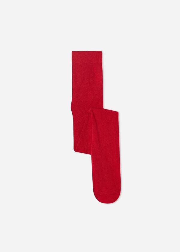 Calzedonia Super Opaque with Cashmere Strumpfhose Kinder Rot | CH1186LH