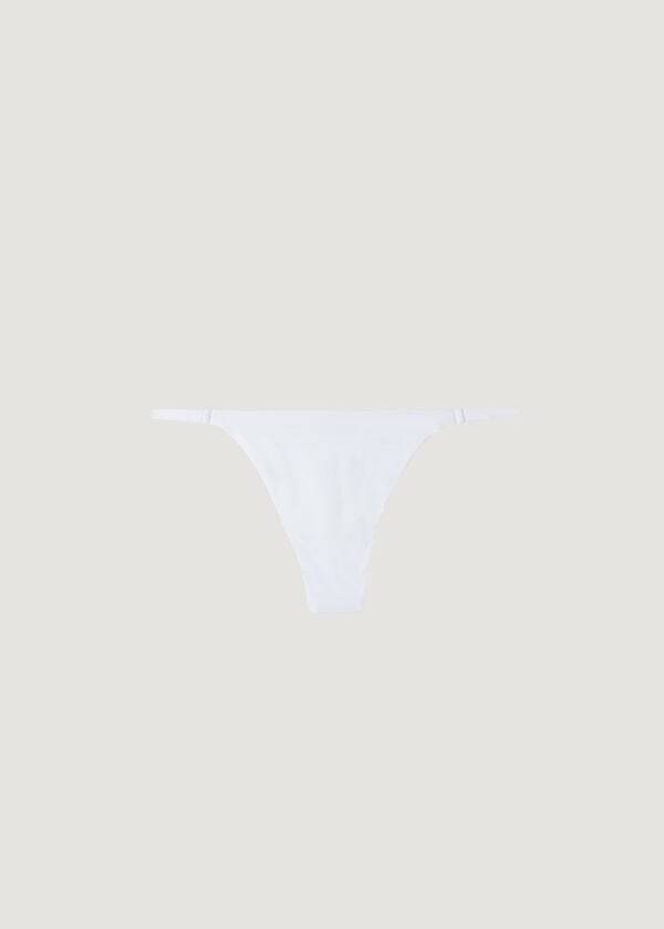 Calzedonia Tanga Indonesia Eco Bikinihosen Damen Weiß | CH2559QZ