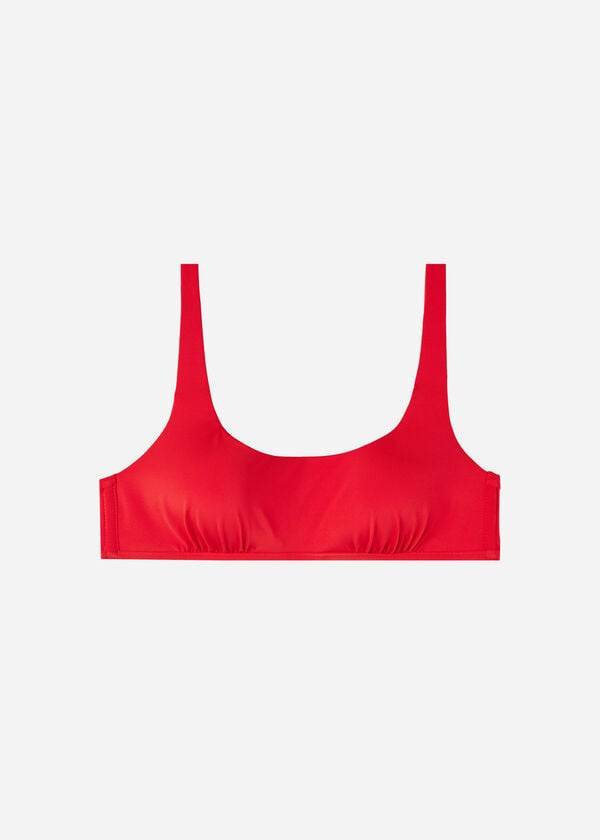 Calzedonia Tank Stylen Indonesia Eco Bikinioberteile Damen Rot | CH2203CE