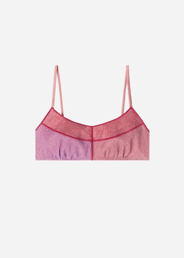 Calzedonia Tank Stylen Lamé Lisbona Bikinioberteile Damen Rosa | CH2194DN