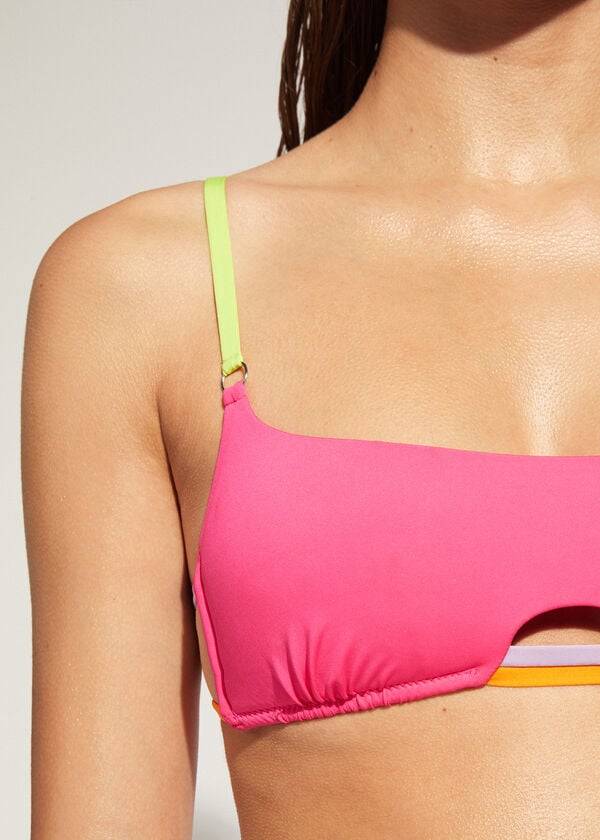 Calzedonia Tank Tokyo Eco Bikinioberteile Damen Rosa | CH2188UT