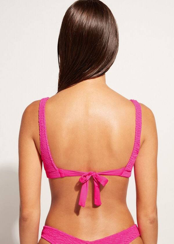 Calzedonia Tank-style Cut Out Miami Bikinioberteile Damen Rosa | CH2185RW