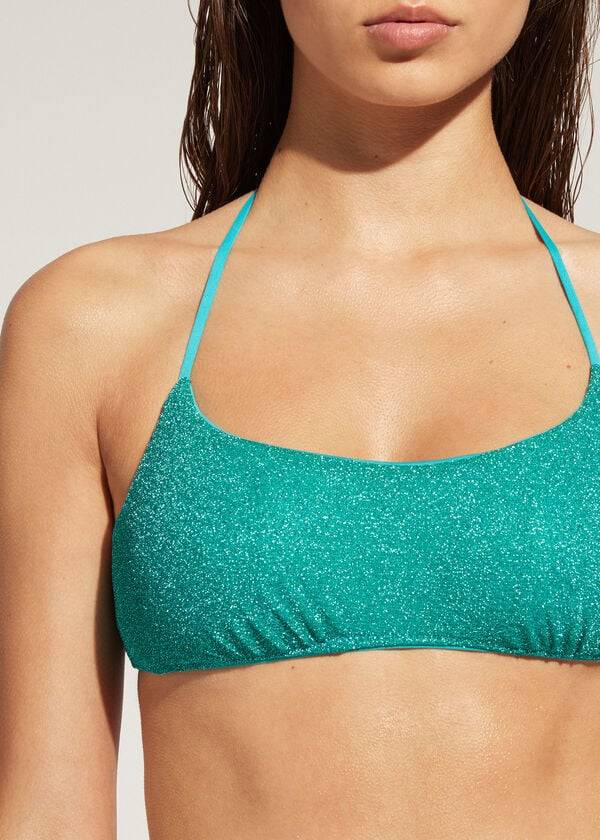 Calzedonia Tank-style Las Vegas Bikinioberteile Damen Blau | CH2179BC