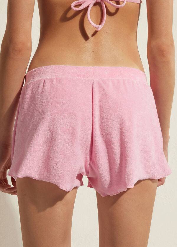 Calzedonia Terrycloth Shorts Cover-Ups Damen Rosa | CH2040GL