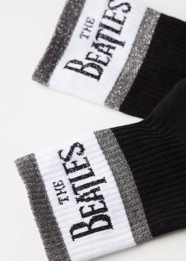 Calzedonia The Beatles Logo Kurzes Socken Damen Schwarz | CH1641YU