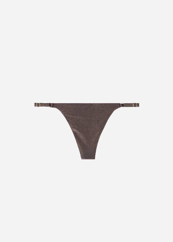 Calzedonia Thin Sides Tanga Hollywood Bikinihosen Damen Schwarz | CH2562BC