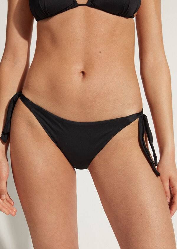 Calzedonia Tied Indonesia Bikinihosen Damen Schwarz | CH2546FM