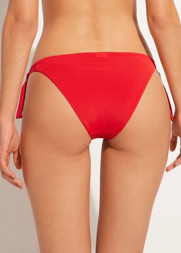 Calzedonia Tied Indonesia Eco Bikinihosen Damen Rot | CH2539XF