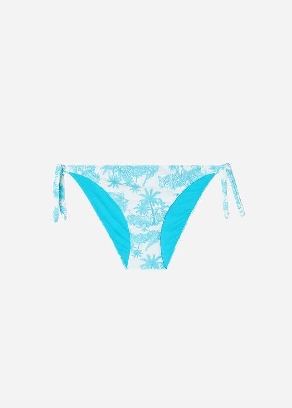 Calzedonia Tied Sorrento Bikinihosen Damen Blau | CH2536BC