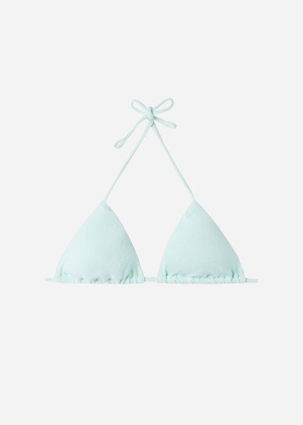 Calzedonia Triangle String Beverly Hills Eco Bikinioberteile Damen Blau | CH2164OR