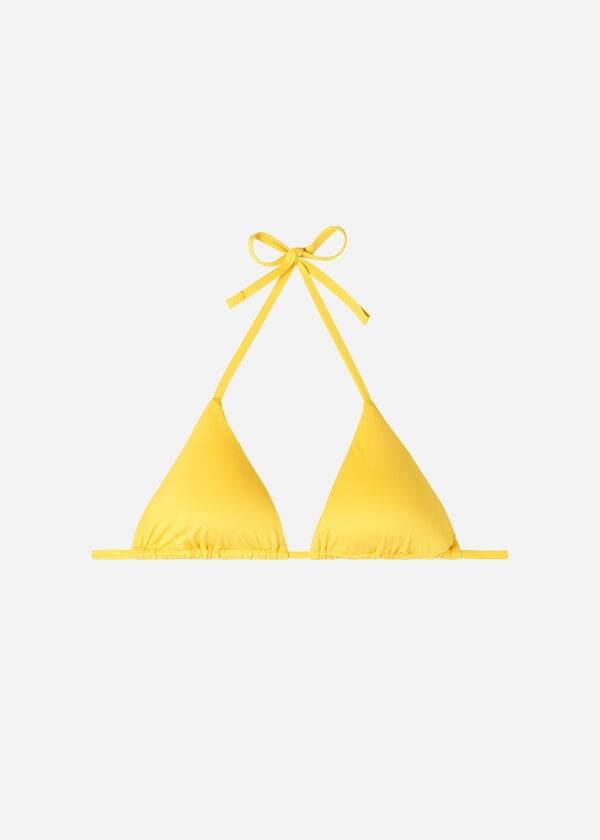 Calzedonia Triangle String Indonesia Eco Bikinioberteile Damen Gelb | CH2153BC