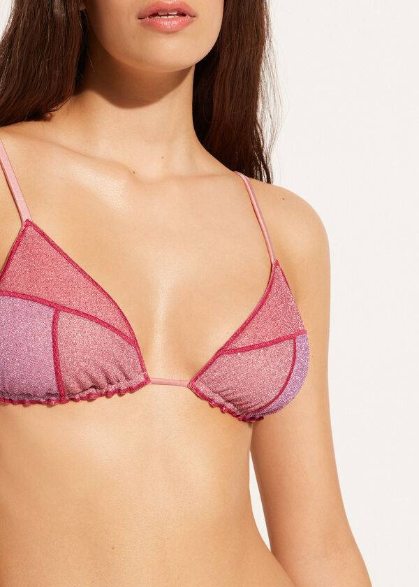 Calzedonia Triangle String Lisbona Bikinioberteile Damen Rosa | CH2141SO