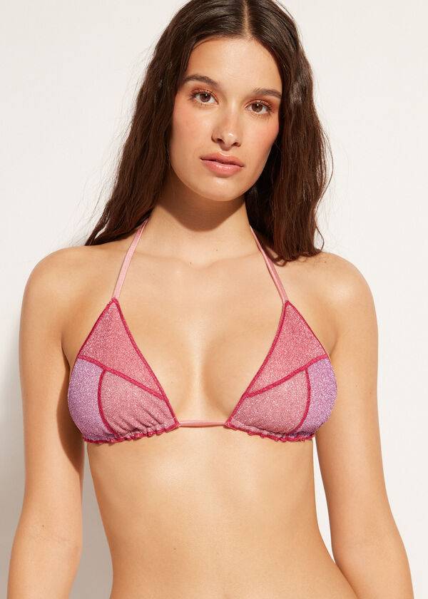 Calzedonia Triangle String Lisbona Bikinioberteile Damen Rosa | CH2141SO