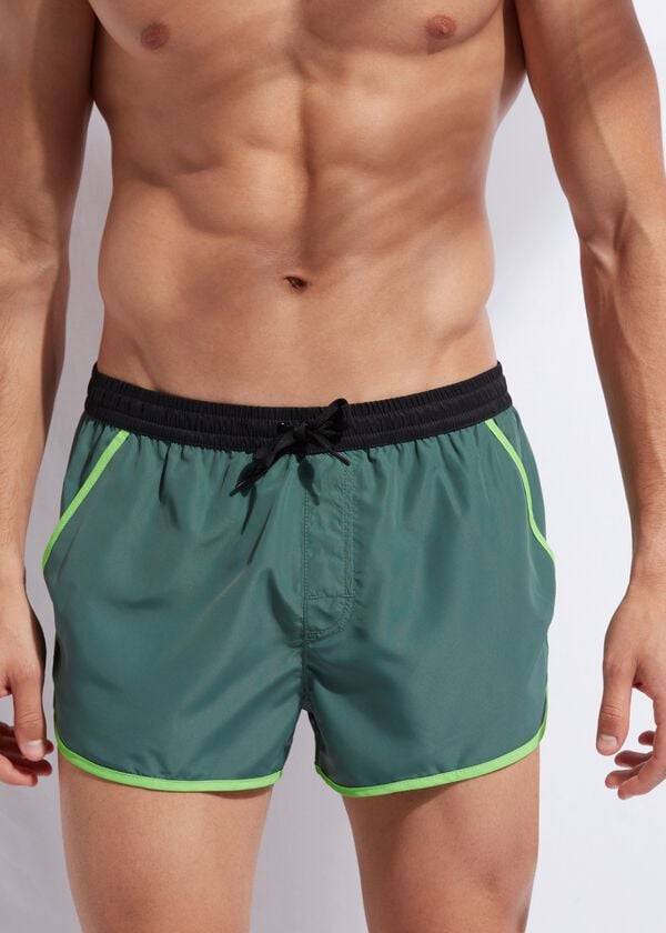 Calzedonia Venice Beach Badehose Herren Grün | CH1279IS