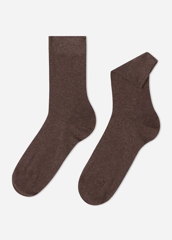 Calzedonia Warm Baumwoll Crew Socken Herren Braun | CH1345CE