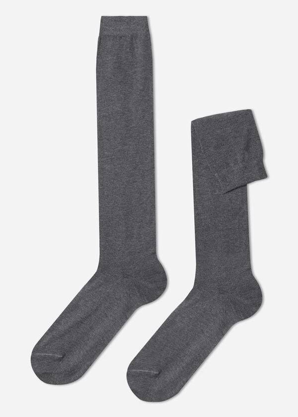 Calzedonia Warm Baumwoll Long Socken Herren Grau | CH1408UT