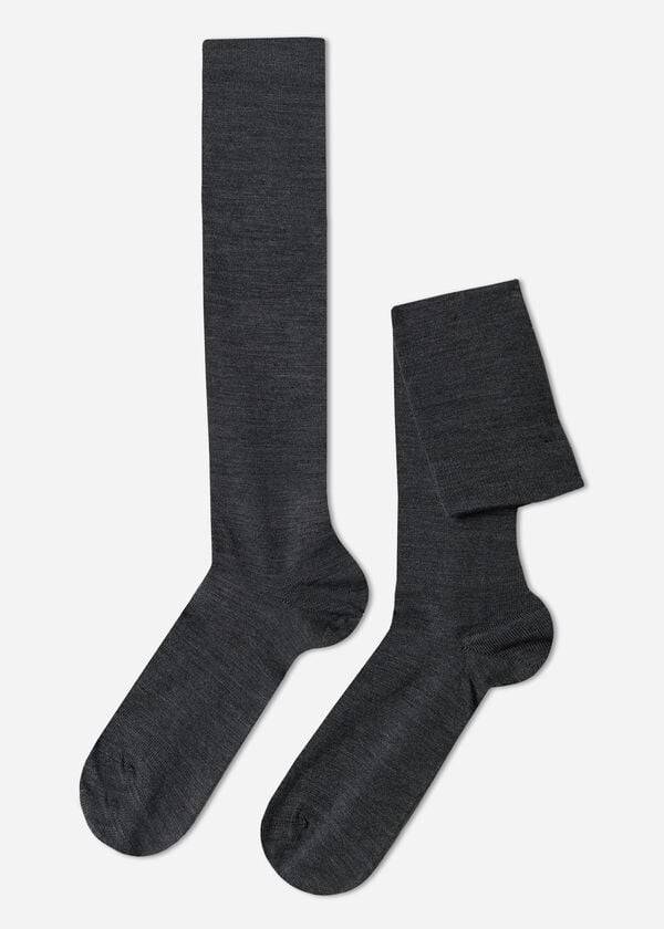 Calzedonia Wolle and Baumwoll Long Socken Herren Grau | CH1433YU